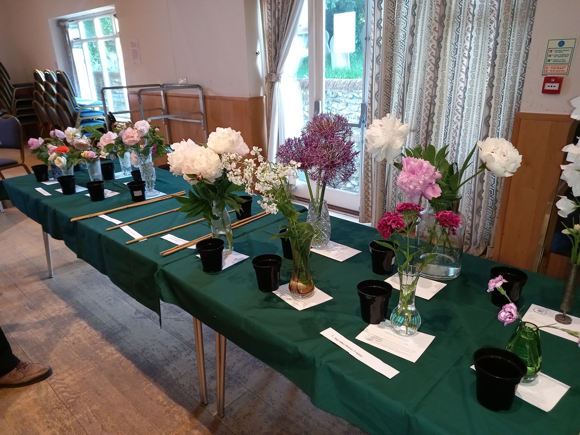 Some entries with peonies