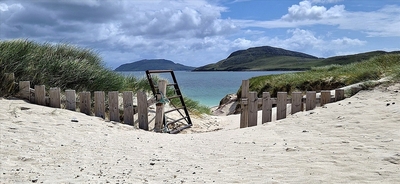 Vatersay Beach Gate - Pat Hamer