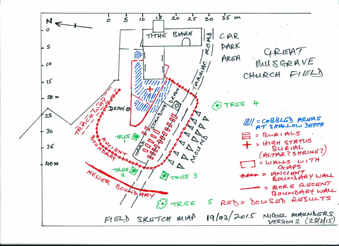 Dowsing Map Musgrave Church Field