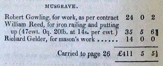 Musgrave Railings 1830