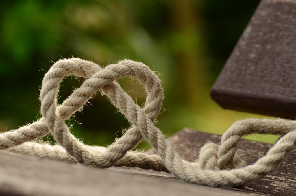 heart made of rope