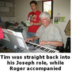 Tim sings with Roger