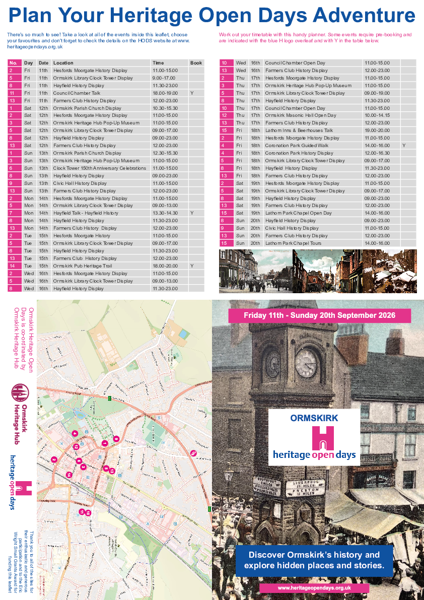 Heritage Open Day Programme