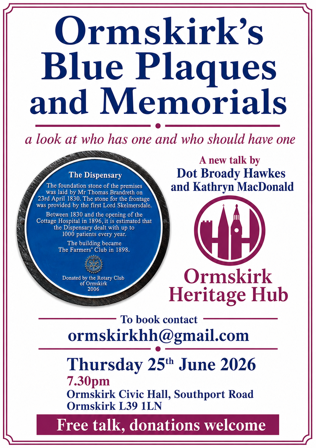 Poster for event