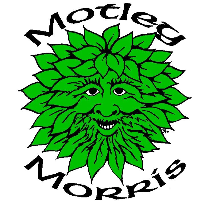 Motley Morris logo - a cartoon green bush with a face