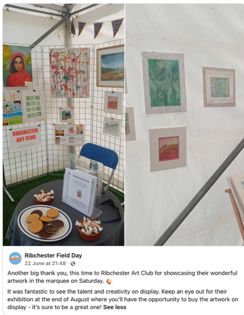 Ribchester Field Day Facebook Post
