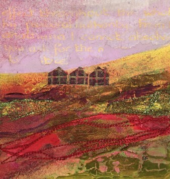 Sunbeam over Bowland, acrylic on board, 50cm x 50cm £140