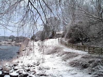 Riverside Path Winter