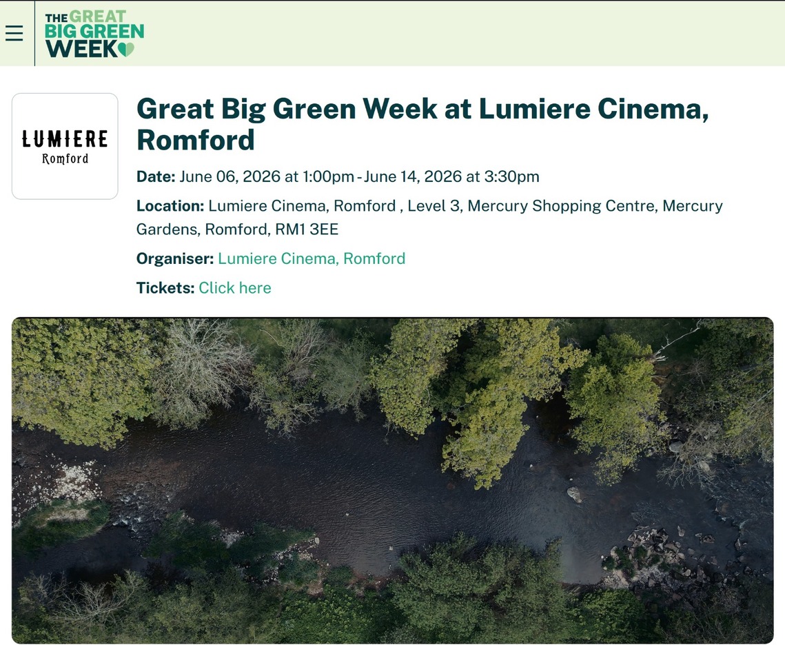 Great Big Green Week Film Screening at Lumiere, 8th June 2026
