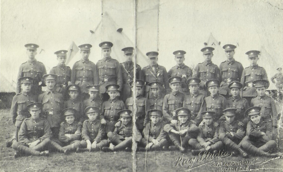 Boys at camp 1920/21