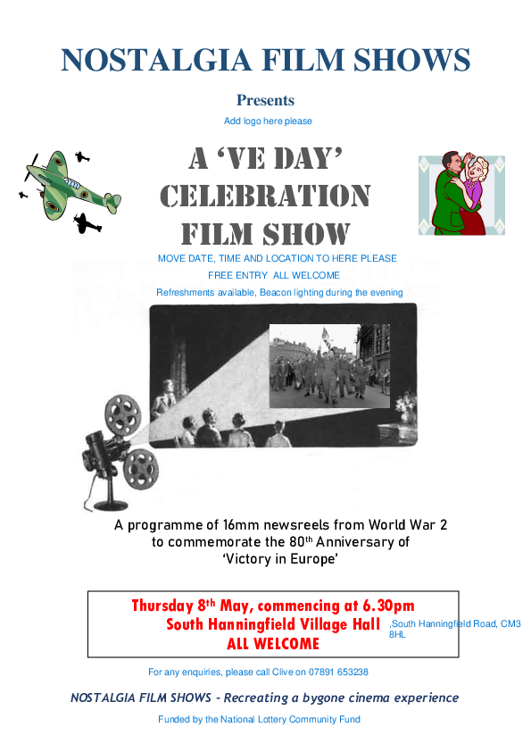 VE Day 25 poster