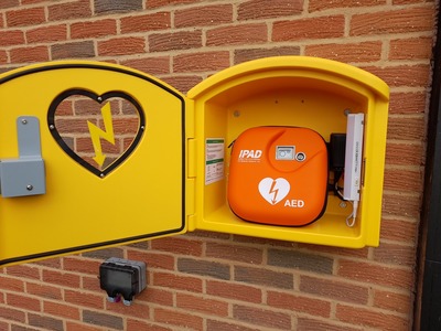 Defibrillator installed