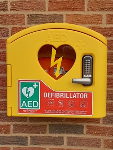 Defibrillator installed