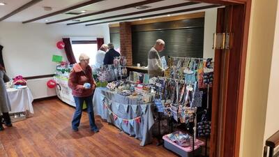 Customer looking at Sylvie Craft Creations