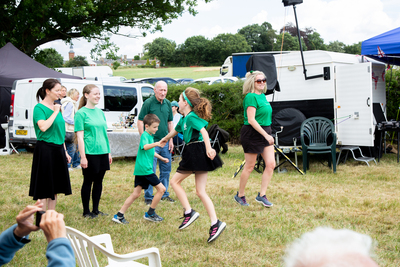 Irish dancing demonstrations from the Maureen Corr Irish Dancers