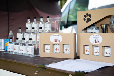 Hounds of Hanningfield stall selling locally made Gin