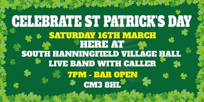 Celebrating St Patrick's Day - Saturday 16th March 2024