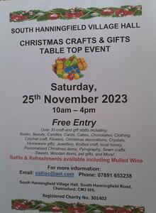 Christmas Crafts & Gifts Fayre - Saturday 25th November 2023