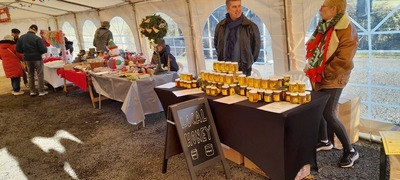 Inside the main marquee
