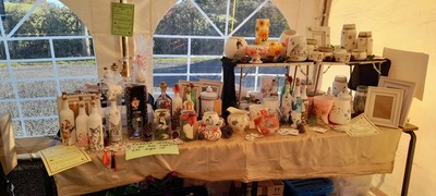 Inside the main marquee