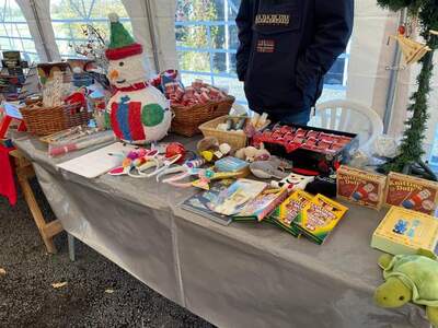 Inside the main marquee