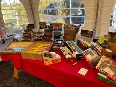 Inside the main marquee