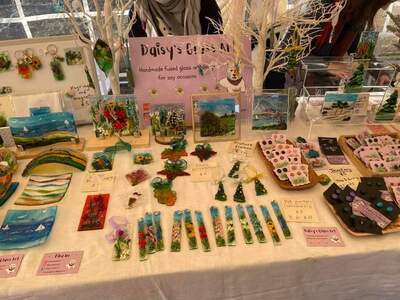 Inside the main marquee