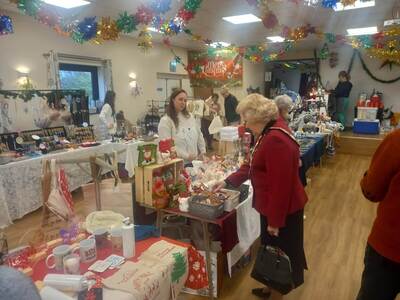 The Mayor of Chelmsford Councillor Janette Potter  looking at Hayley's Party Treats