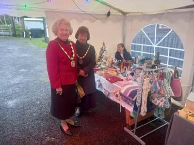 The Mayor of Chelmsford Councillor Janette Potter and Mayoress Councillor Jackie Galley taking a moment to pose for a photograph!