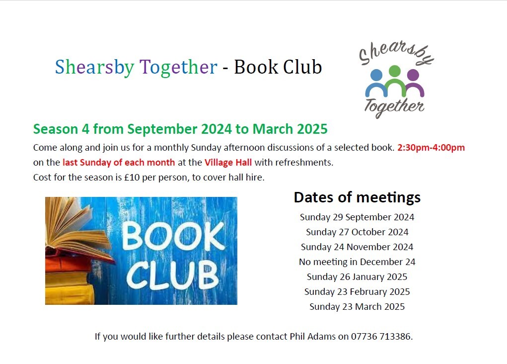 Shearsby Together book club poster