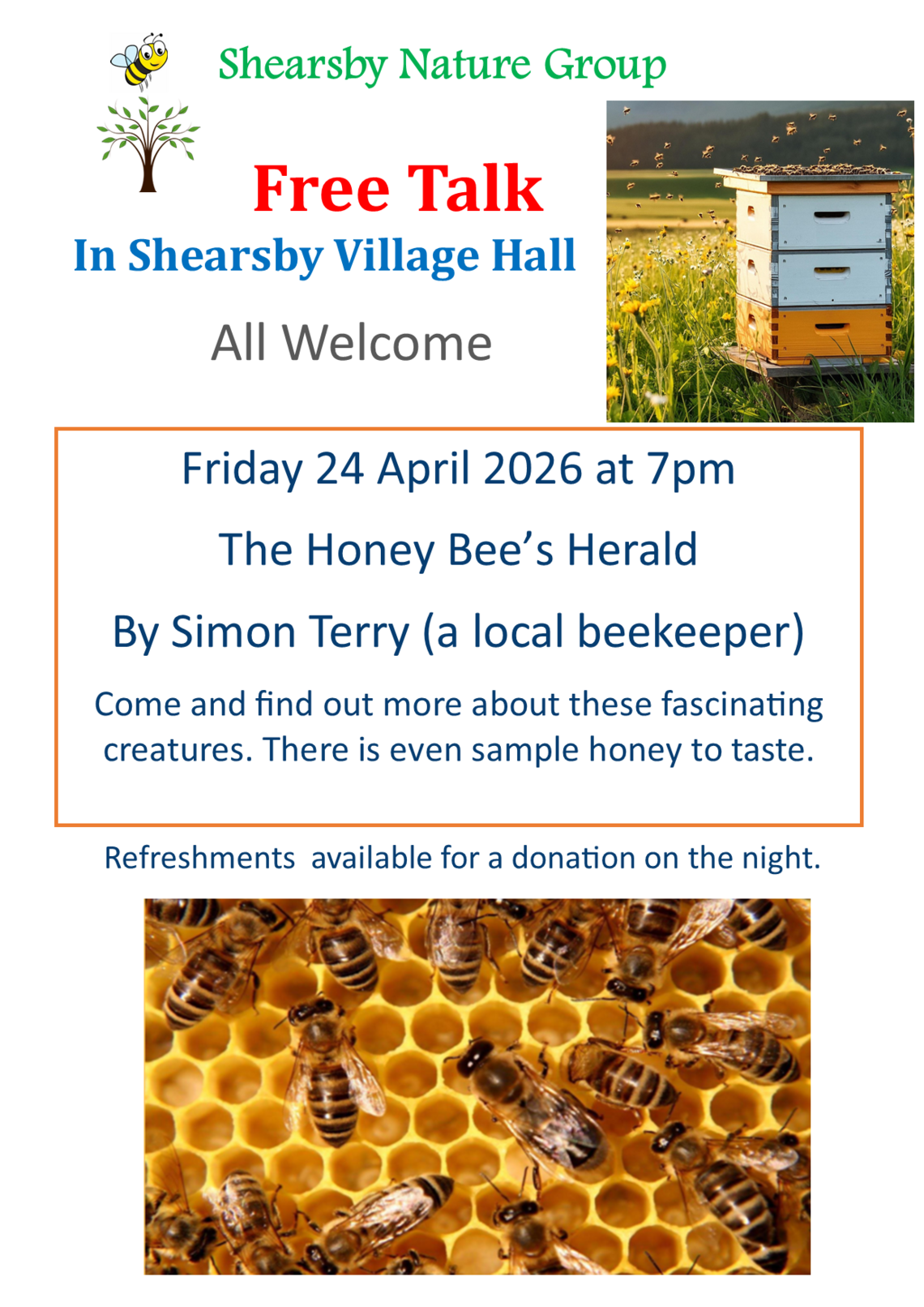 Honey bee's herald talk