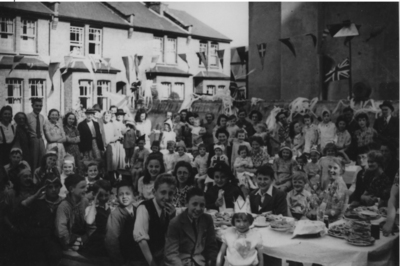 Party VE Day party in what became SR garden