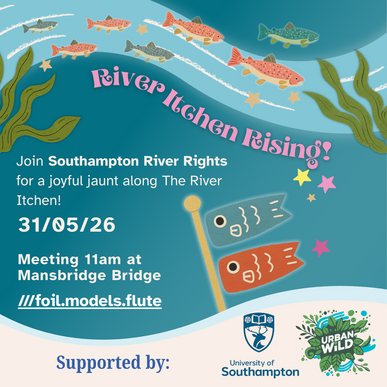 River Itchen Rising! 31st May, 2026 - Walk from Mansbridge to Cobden Bridge