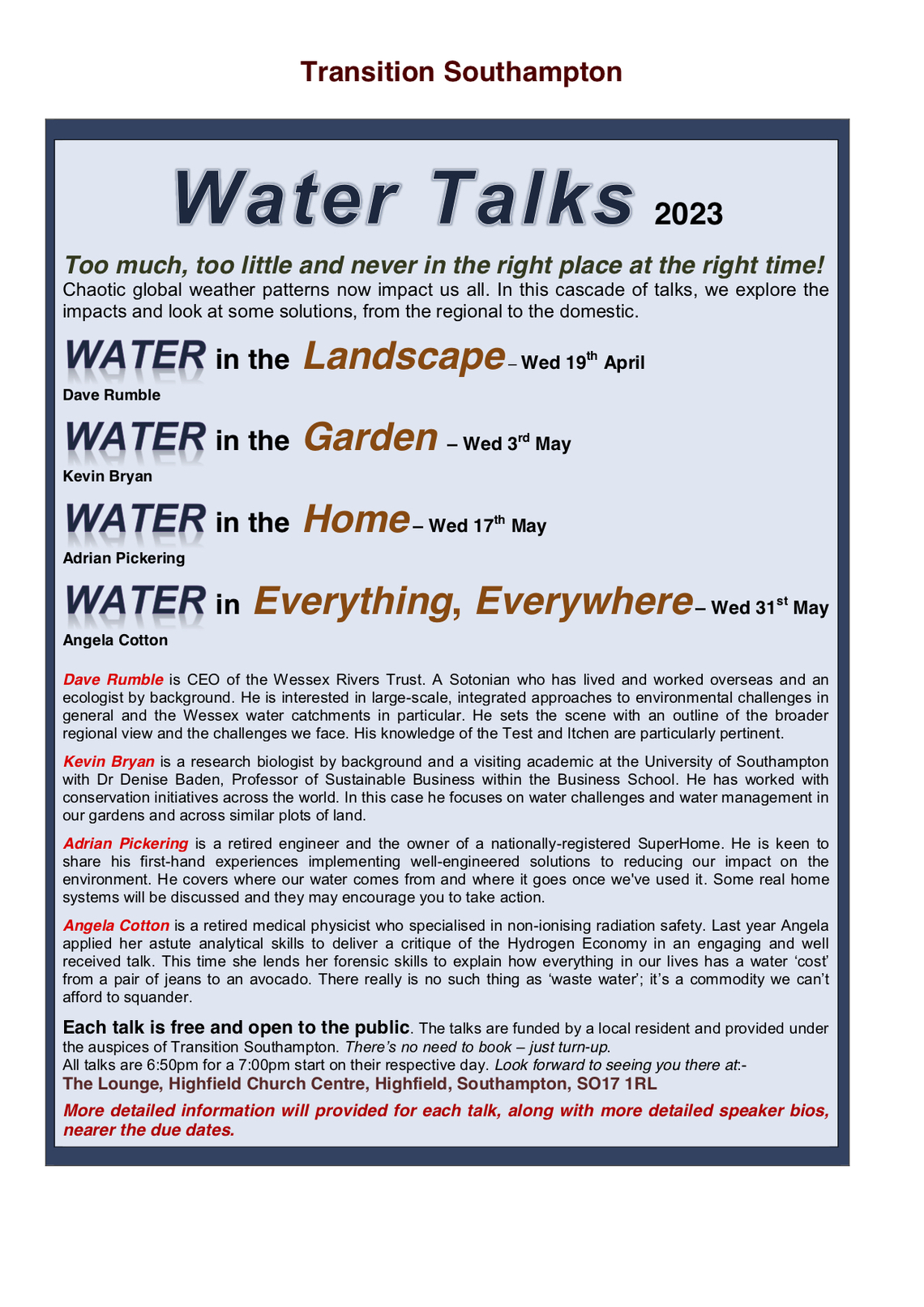 Transition Water Talk Poster 