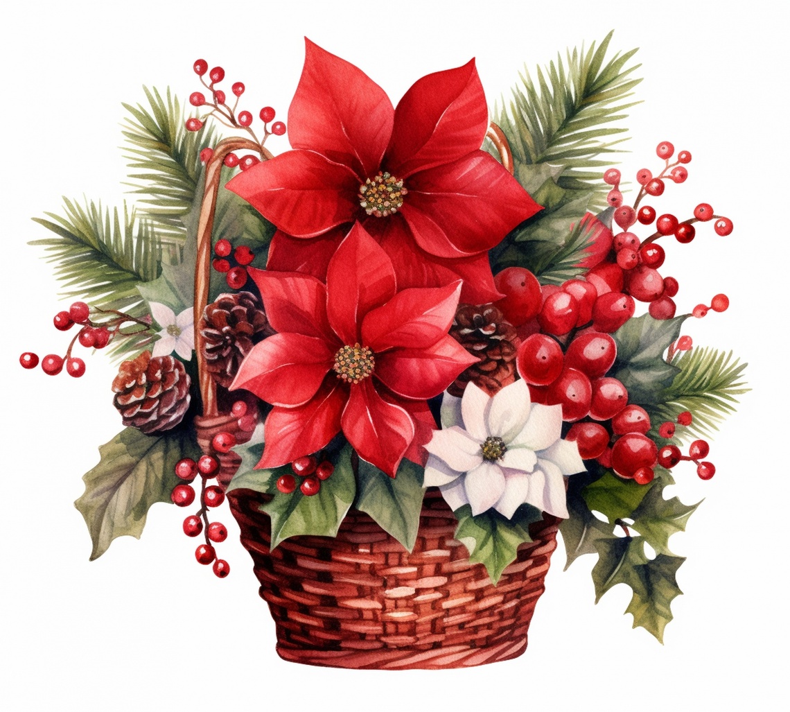 Christmas floral art 2024