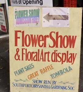 SCGS Flower Show board