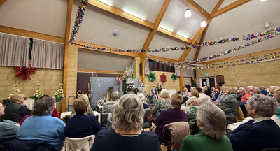Christmas floral art audience