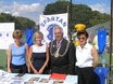 Spartan Swimming Club organisers and instructors with the Mayor at the 2007 Festival of Sport