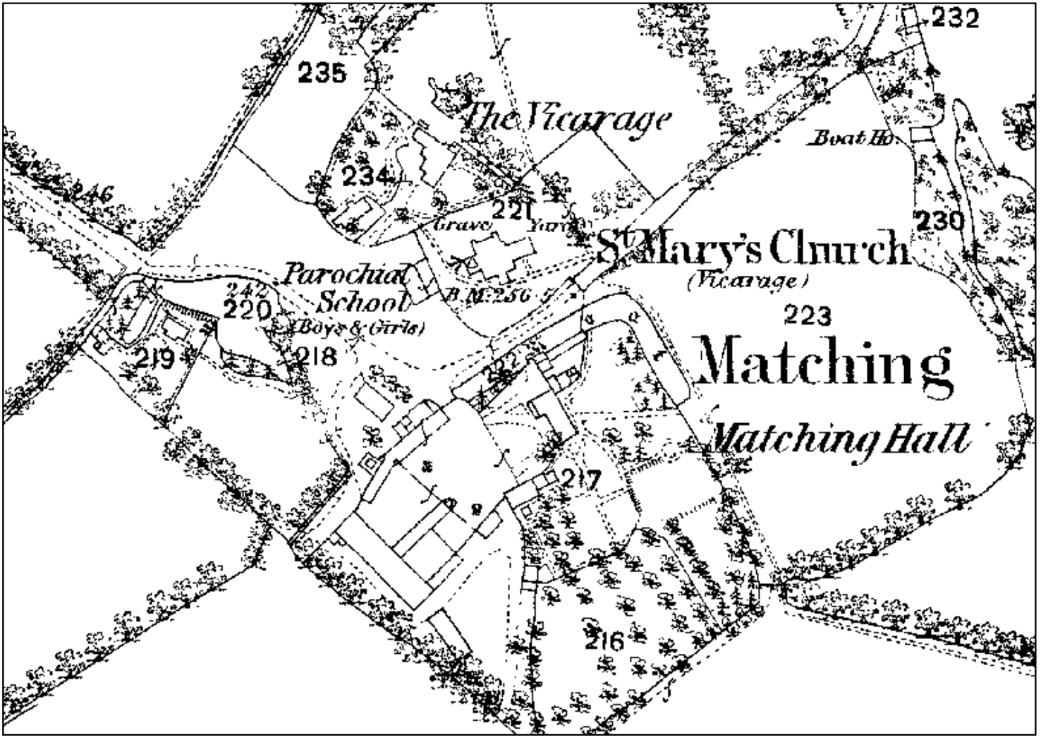 First Edition Ordnance Survey map, c1873