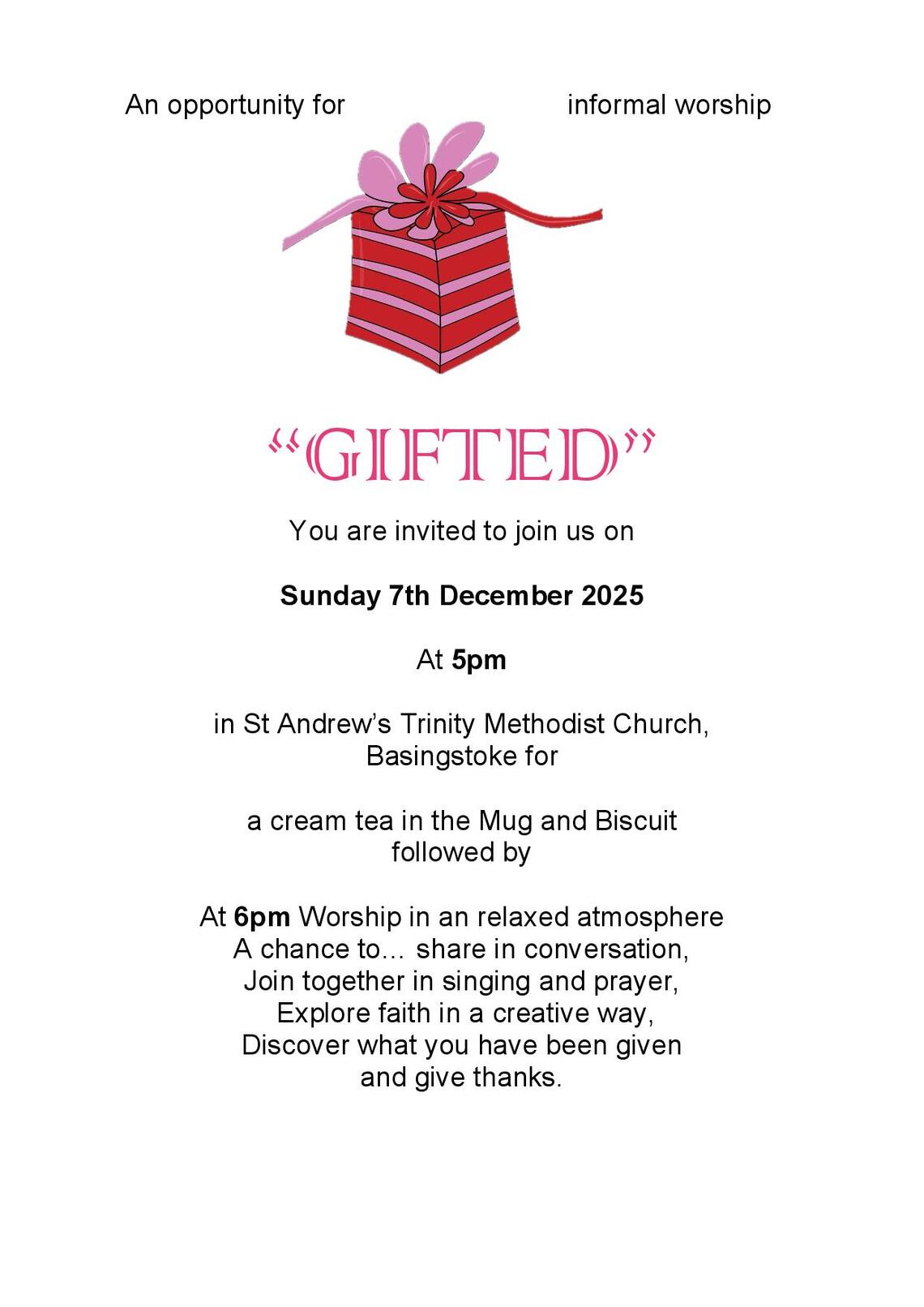 Gifted informal worship 7 Dec 2025