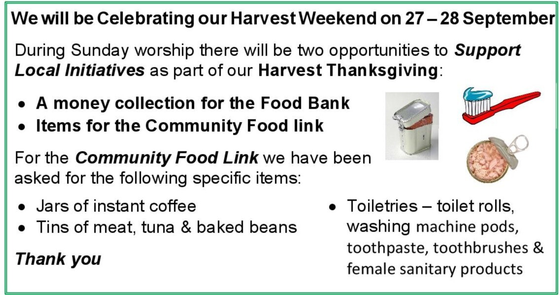 Harvest Thanksgiving Sep 2025