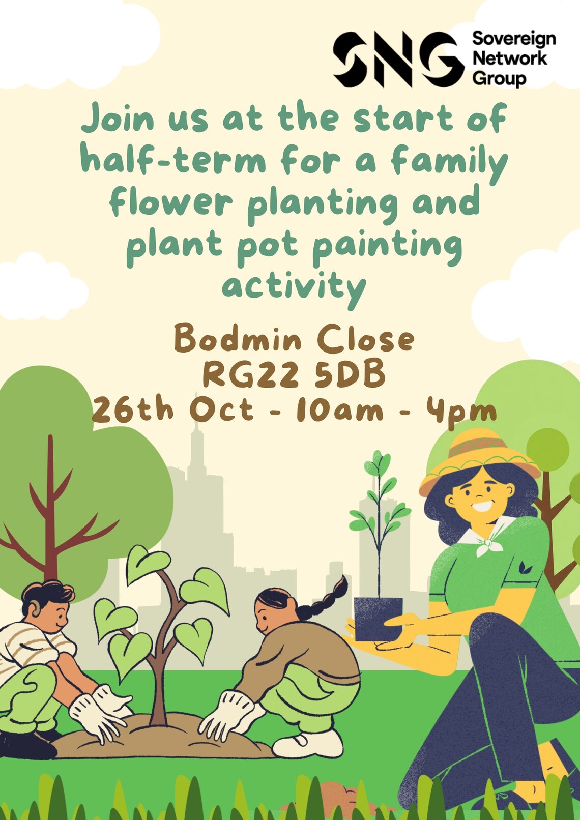 SNG Family Flower Planting Event etc