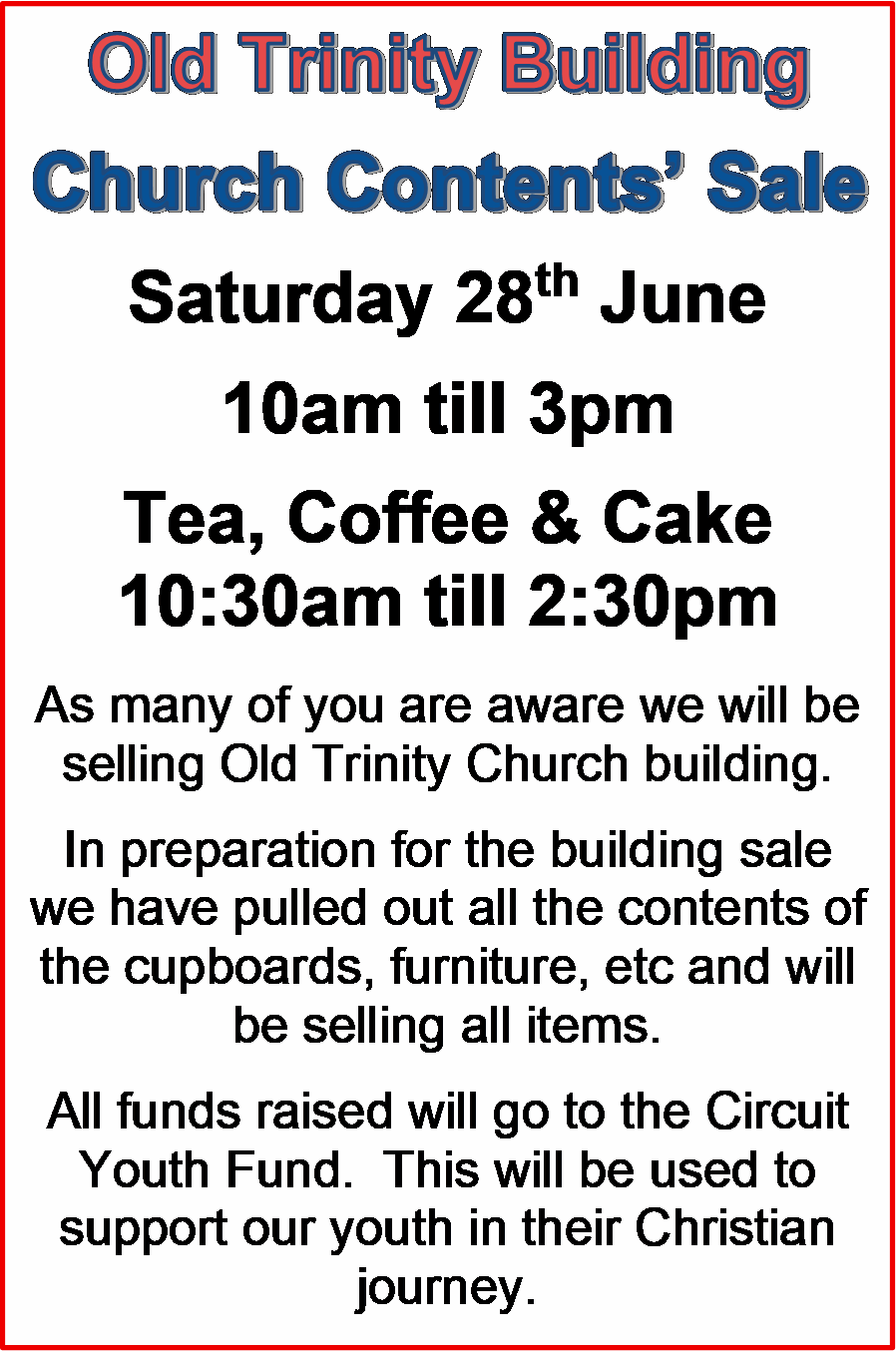 Trinity Sale Poster