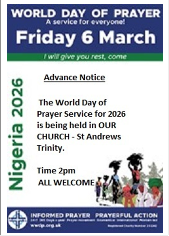 World Day of Prayer 6 Mar 2026
