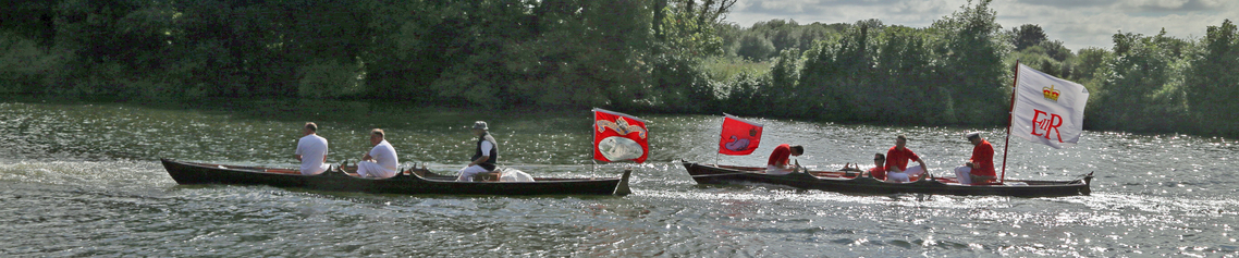 Swan-Uppers On River Thames