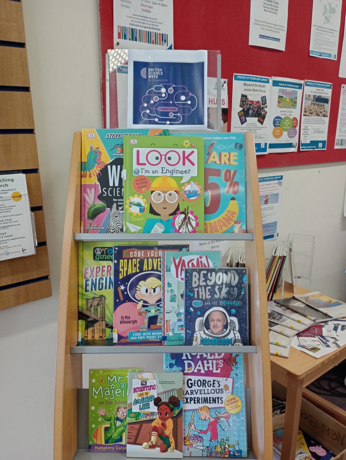 Book Display for Science Week 2023