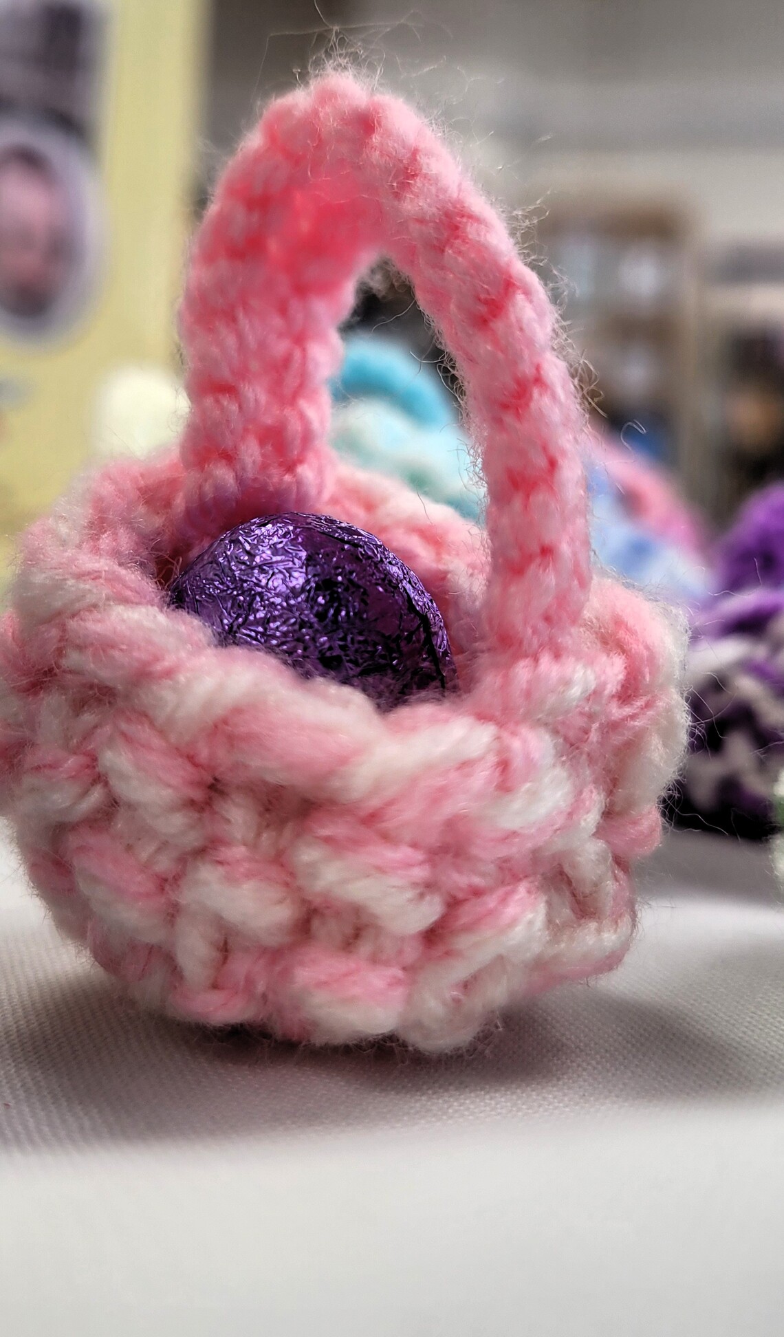 Wool Basket for Easter