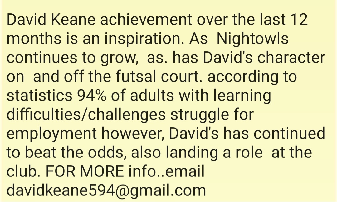 David's  testimony 