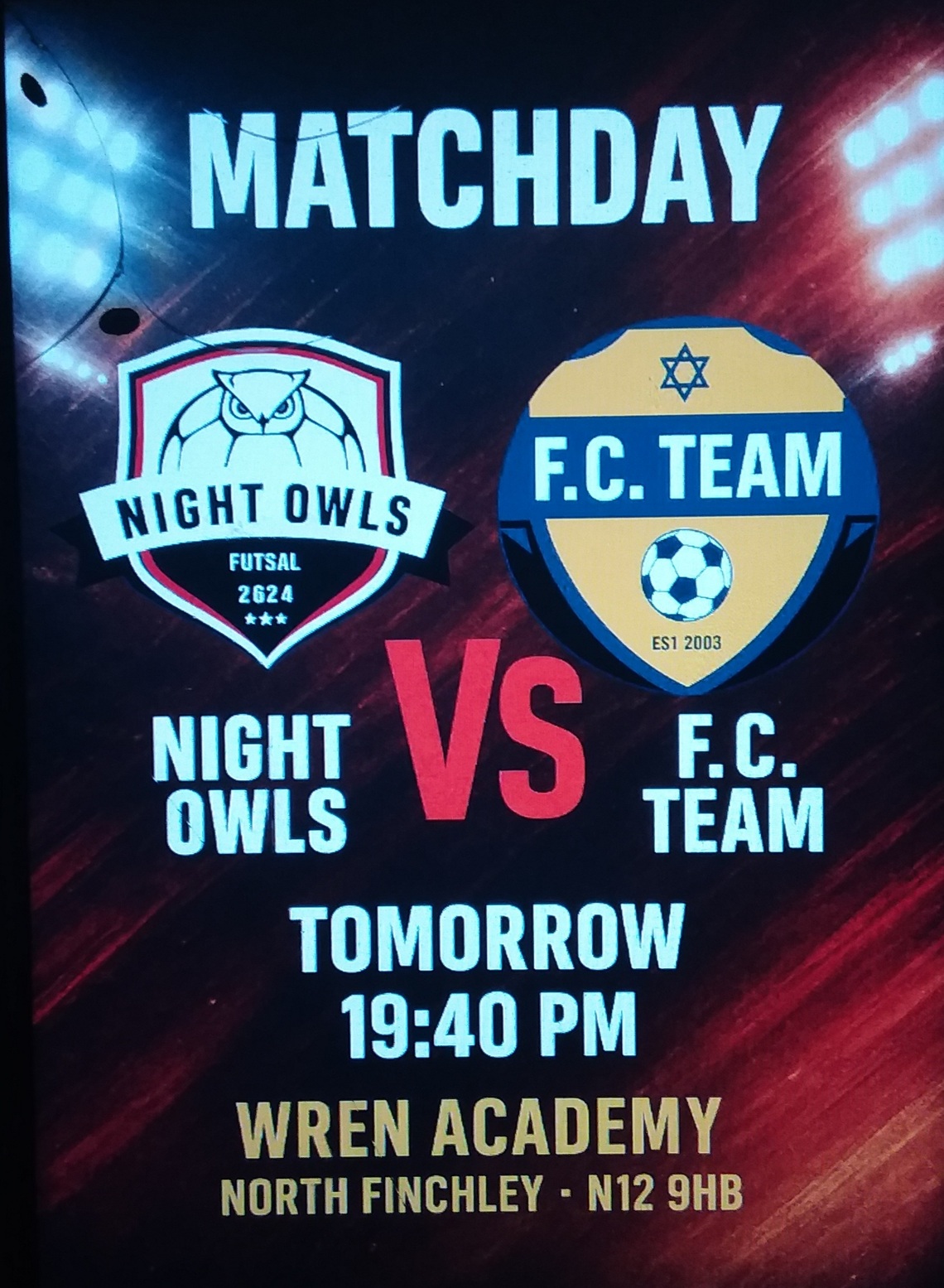 Match day 2