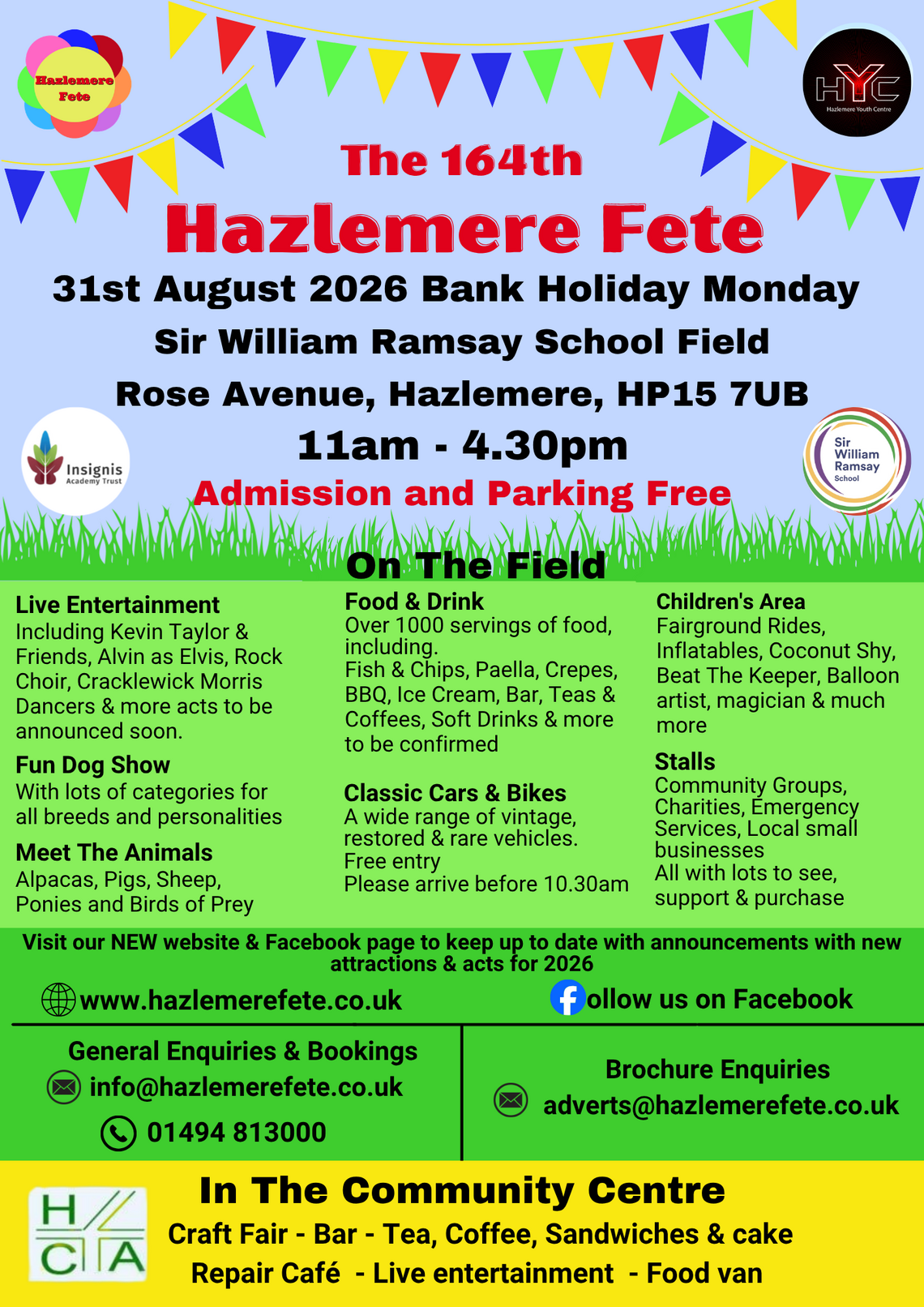 Hazlemere Fete Flyer 2026